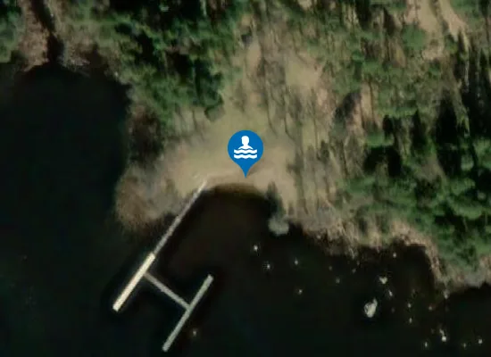 Satellite image of Västerkvarnsbadet