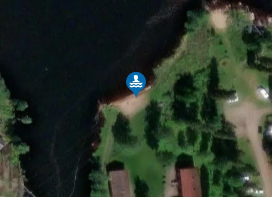 Satellite image of Munkebergs badplats