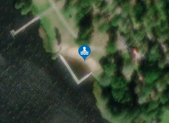 Satellite image of Duveholmsbadplats