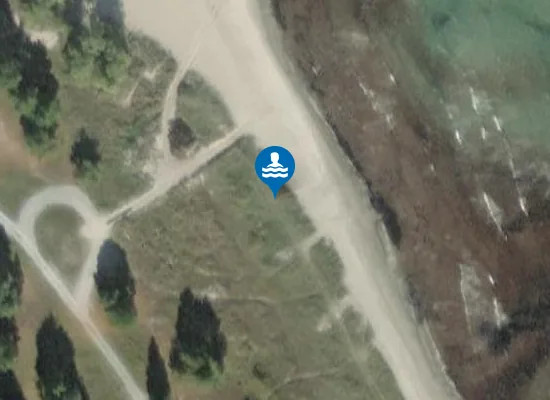 Satellite image of Åminne Strand