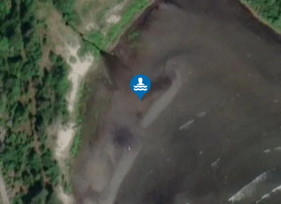 Satellite image of Vitsanden