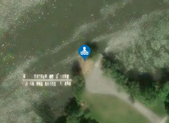 Satellite image of Gustavs Udde badplats