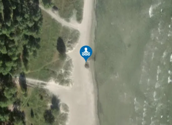 Satellite image of Vitvikens Strand