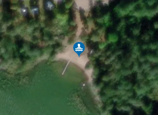 Satellite image of Viboö badplats