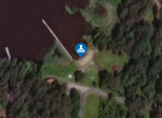 Satellite image of Mora Badplats