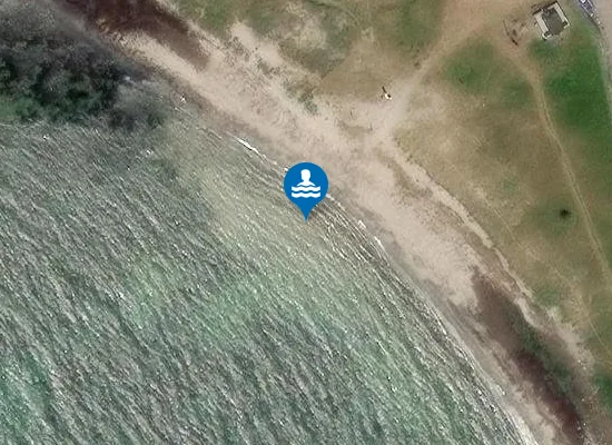 Satellite image of Lottas strand
