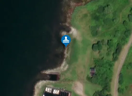 Satellite image of Badplatser, hundbad