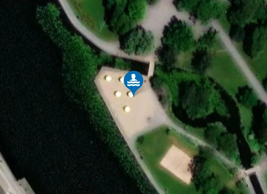 Satellite image of Stadsparkens Strand