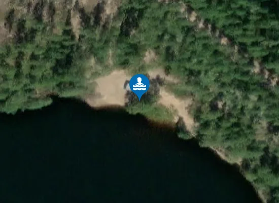 Satellite image of Finnsjönbadet