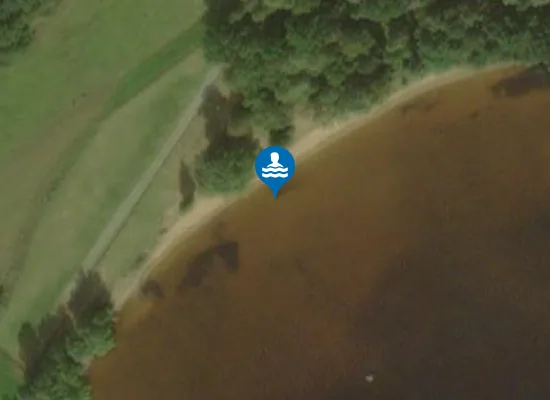 Satellite image of Laxasands badplats