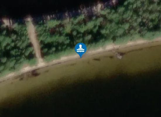 Satellite image of Pånstranden