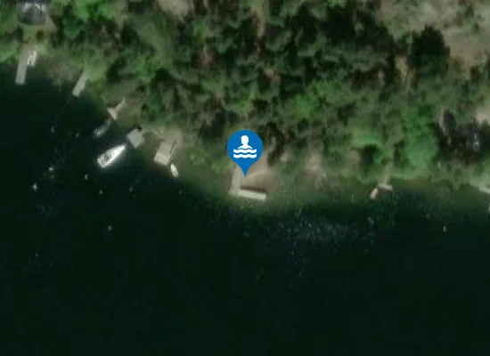 Satellite image of Grönviksbadet