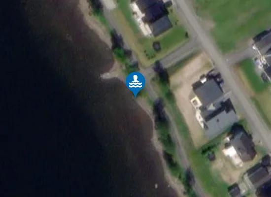Satellite image of Sandnäset beach
