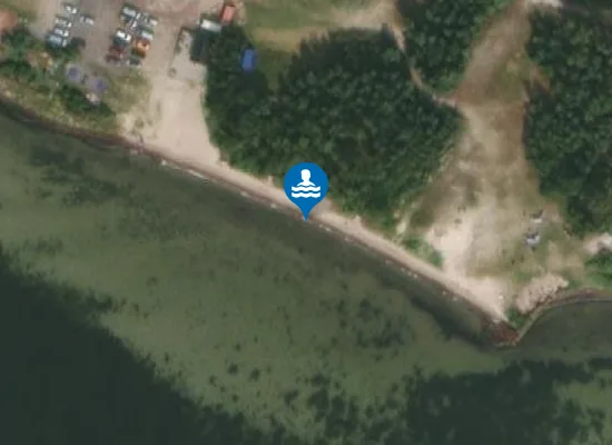 Satellite image of Rolles Beach