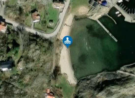 Satellite image of Kåreviks badplats