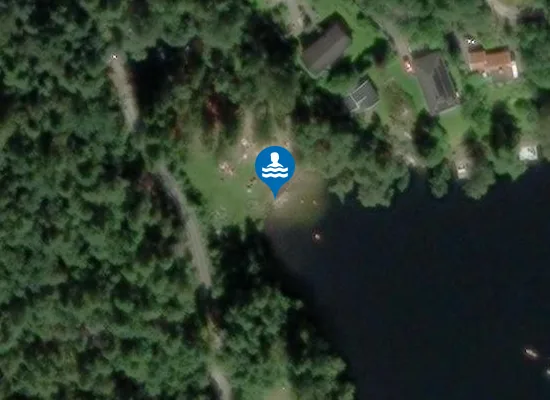 Satellite image of Smörvattnets badplats