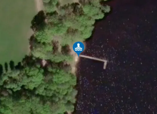 Satellite image of Odensjö Badplats