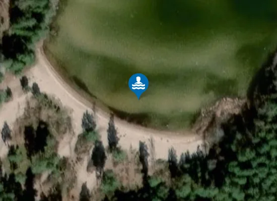 Satellite image of Sandvik badplats