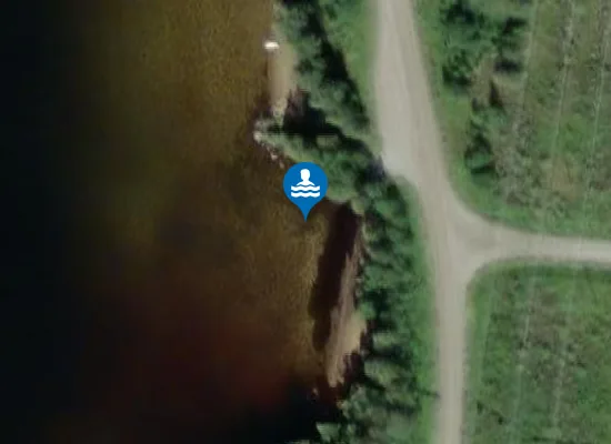 Satellite image of Hissjöbadet