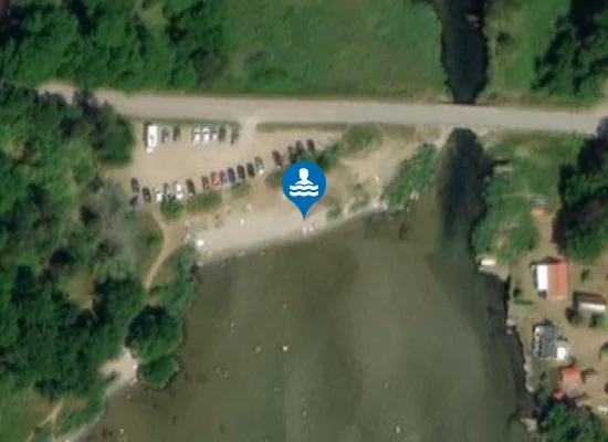 Satellite image of Millegarne badplats