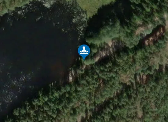 Satellite image of Furusjöns Badplats