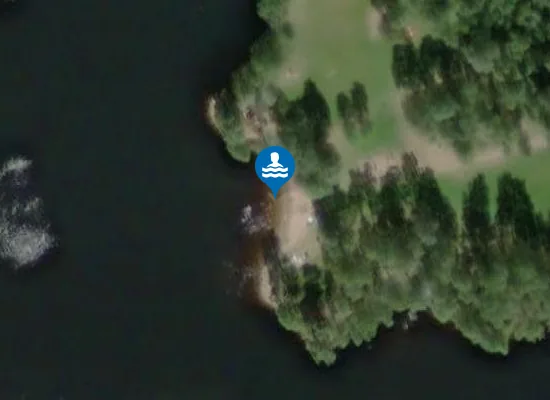 Satellite image of Storsjöns Badplats