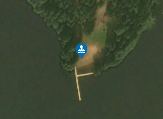 Satellite image of Lovsjöbadet