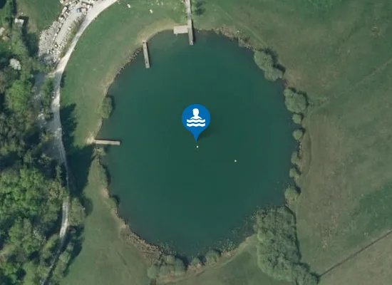 Satellite image of Podpeško jezero
