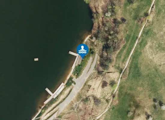Satellite image of Glavna plaža Jezero