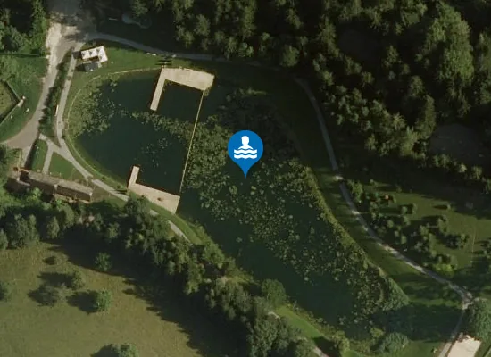 Satellite image of Ivarčko jezero