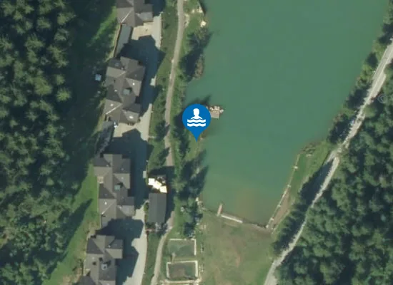 Satellite image of pláž Lodenica