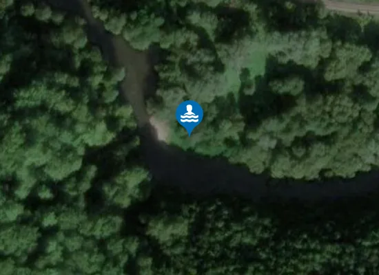 Satellite image of Lučatínska pláž