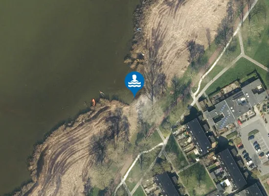 Satellite image of Hanzestrand