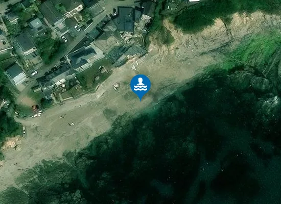 Satellite image of Plaidy Beach