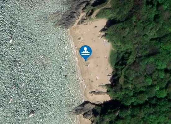 Satellite image of Sunny Cove