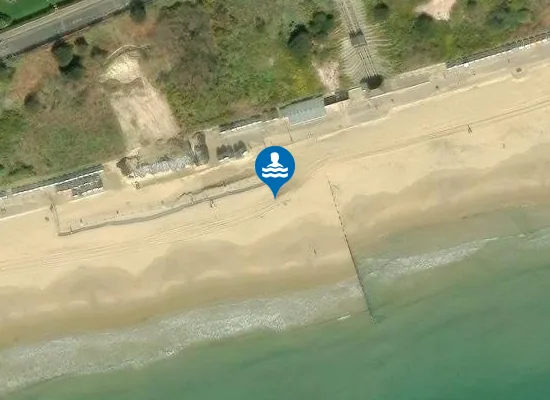 Satellite image of Bournemouth West Beach