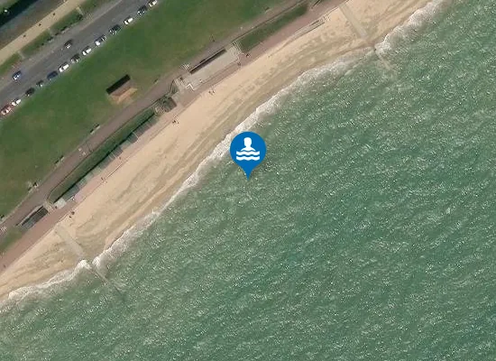 Satellite image of Greensward Beach