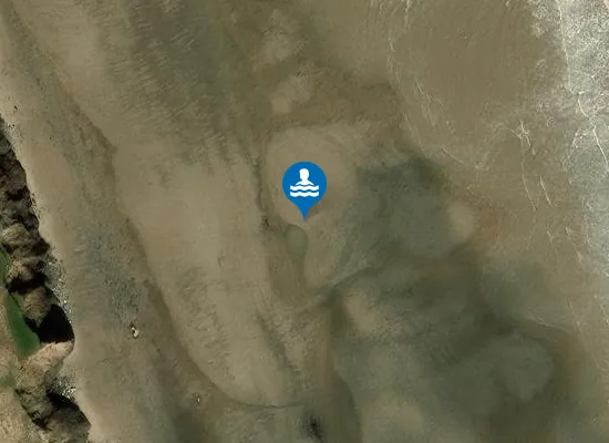 Satellite image of Skirlington Sands