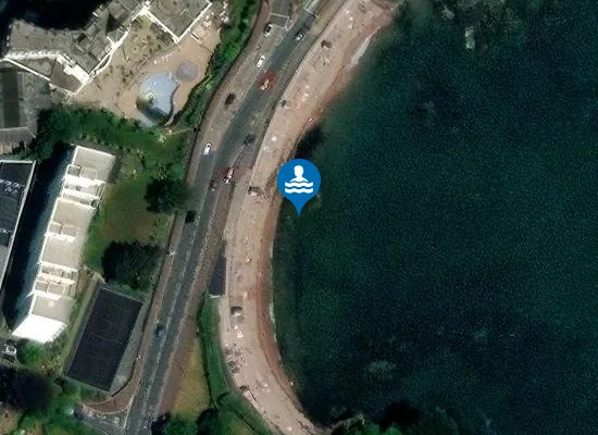 Satellite image of Corbyn Beach