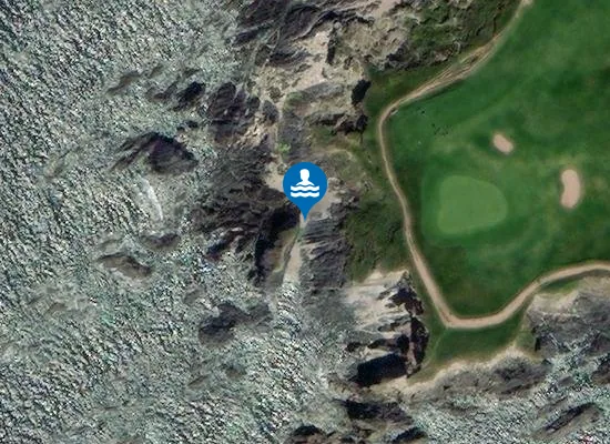 Satellite image of Ireland Sands