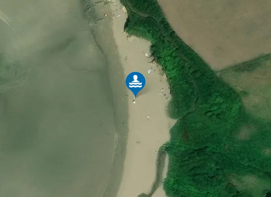 Satellite image of Wonwell Beach