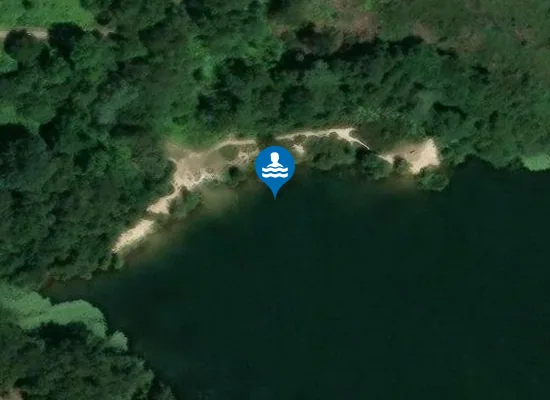 Satellite image of Lake North Beach