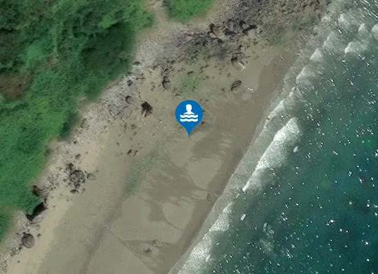 Satellite image of Great Perhaver Beach