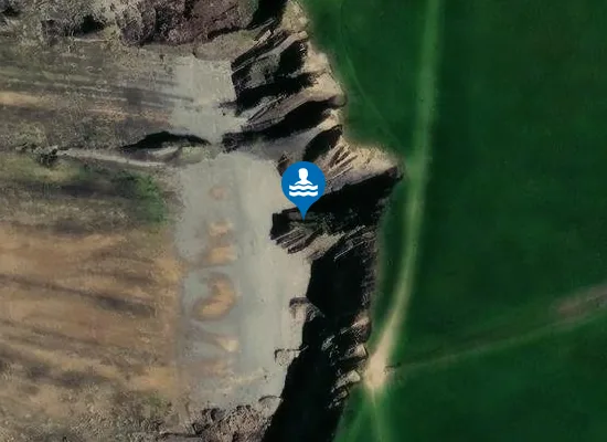 Satellite image of Maer High Cliff Beach
