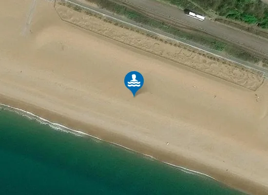 Satellite image of Duke's Mound Naturist Beach