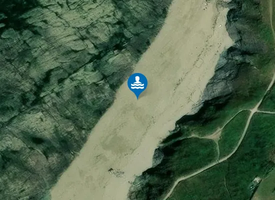 Satellite image of Greenaway Beach