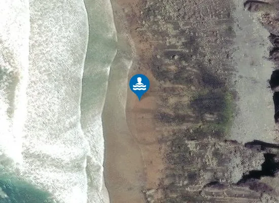 Satellite image of Eliza Beach