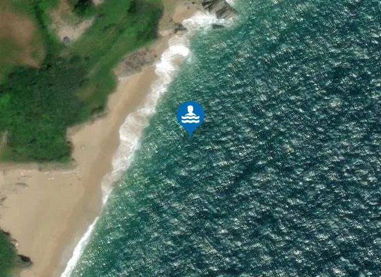 Satellite image of Landcombe Beach