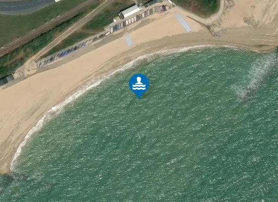 Satellite image of Gunfleet Bay