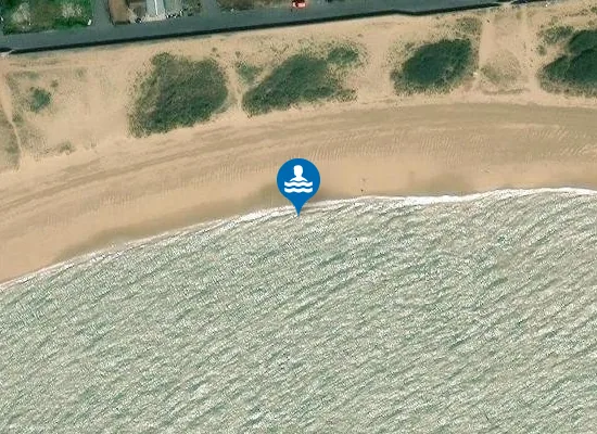 Satellite image of Brooklands Beach